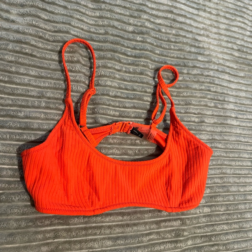 Bright Orange triangl bikini top